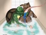 2009 anthro anus back back_turned bath black_nose brown_fur butt duo eyes_closed fangs foam frickabee fur gay grope kneeling leonardo_(tmnt) looking_back male mammal muscles open_mouth raised_tail rat reptile rodent scalie splinter spread_legs spreading surprise tail_grab teenage_mutant_ninja_turtles tongue turtle water whiskers
Rating: Explicit
Score: 2
User: Silverflame
Date: April 06, 2014