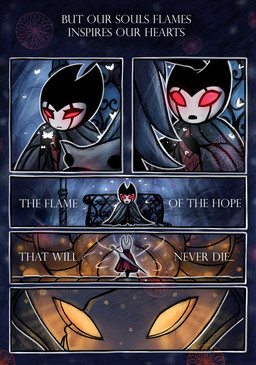 2_horns ambiguous_gender anthro bench biped cloak clothing dialogue duo ellipsis holding_map horn map mouth_closed on_bench open_mouth red_cloak red_clothing red_eyes sitting sitting_on_bench standing text thread weapon weapon_on_back white_text netmors hollow_knight_(franchise) team_cherry grimmchild_(hollow_knight) hollow_knight_(character) hornet_(hollow_knight) arthropod infected_(species) vessel_(species) 2019 absurd_res comic english_text hi_res