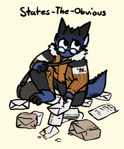 accident anthro blue_body blue_scales clothed clothing delivery_(commerce) delivery_employee jacket kneeling mail male on_one_knee package postal_carrier postal_delivery scales simple_background solo tail text topwear bizart space_station_13 kobold lizard reptile scalie unathi 2025 aliasing digital_media_(artwork)