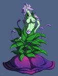 breasts female genitals green_body green_skin looking_at_viewer nipples plant purple_nipples pussy solo split_form tentacles renezuo trials_in_tainted_space elemental_creature flora_fauna humanoid venus_pitcher hi_res