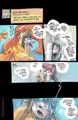 anthro big_breasts bodily_fluids breasts clothed clothing crying electronics eyewear female fur glasses group hair markings nipples one_eye_closed oral_vore orange_body orange_fur orange_hair phone pink_nipples spots spotted_body spotted_fur stretched_mouth tears text tongue tongue_out vore mamabliss samantha_drazelle shasta antelope bovid cheetah domestic_cat felid feline felis gazelle haplorhine mammal monkey primate digital_media_(artwork) english_text hi_res