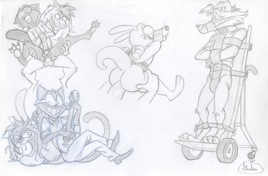 anal anal_penetration anthro ball_gag bdsm bondage bound breasts butt chastity_cage chastity_device female forced gag gagged group male male/male male_penetrated musical_instrument muzzle_(object) muzzled nipples nude penetration penile penile_penetration penis_in_ass plucked_string_instrument rape restrained restraints rope rope_bondage sex straitjacket string_instrument tail gordian nickelodeon rocko's_modern_life rocko_rama borzoi bovid canid canine canis caprine domestic_cat domestic_dog felid feline felis goat hunting_dog macropod mammal marsupial sighthound wallaby traditional_media_(artwork)