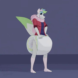 3_toes 4_fingers anthro audible_ejaculation big_diaper black_sclera blue_body blue_eyes blue_fur blue_hair blue_tail blush bodily_fluids bulge clean_diaper clothed clothing cum diaper diaper_bulge diaper_squish ejaculation erection erection_in_diaper erection_under_clothing excessive_cum excessive_feces excessive_genital_fluids feces feet fingers footwear fur genital_fluids green_body green_eyes green_fur green_hair green_tail grey_body grey_face grey_fur grey_tail hair hand_on_butt hand_on_diaper hands-free huge_diaper hyper hyper_diaper hyper_feces hyper_soiling leaking leaking_diaper male mane moan orgasm pantsless pink_body pink_eyes pink_fur pink_hair pink_mane pink_nose pooping purple_clothing purple_shirt purple_topwear rolled_up_pants rumbling_stomach shirt simple_background sitting smelly smile socks soiled soiled_diaper soiling soiling_diaper solo sound_effects spontaneous_ejaculation spontaneous_erection stained_diaper standing stink_fumes tail tail_motion tailwag toes topwear touching_diaper unclean_diaper used_diaper using_diaper poofbuttrocky rocky_(poofbuttrocky) canid canine canis mammal wolf 1:1 3d_(artwork) 3d_animation animated digital_media_(artwork) short_playtime signature sound video voice_acted