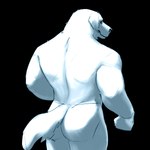 anthro butt floppy_ears male muscular muscular_male nude rear_view solo 3000vnd bird_dog canid canine canis domestic_dog hunting_dog labrador mammal retriever 1:1 hi_res