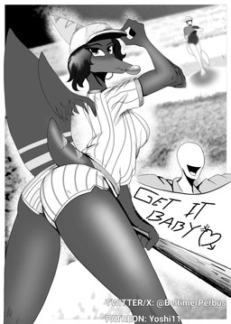 anthro bald baseball baseball_cap baseball_glove baseball_uniform biped black_hair blowing_bubble_gum bone_frill bottomwear breasts bubble_gum butt clothed clothed_anthro clothed_female clothed_human clothed_male clothing crossgender dialogue elbow_feathers encouragement female fingers frill_(anatomy) grey_body grey_scales group hair hand_on_hat hat head_turned headgear headwear heart_symbol holding_baseball_bat hotpants human_on_anthro humanoid_hands interspecies looking_at_viewer looking_back male male/female markings medium_breasts medium_hair mtf_crossgender non-mammal_breasts open_mouth rear_view scales short_tail shorts shout sportswear striped_markings stripes tail text trio uniform beltimerperbus cavemanon_studios goodbye_volcano_high ko_op_(game_developer) snoot_game anon_(snoot_game) naser_(gvh) human mammal prehistoric_species pterosaur reptile scalie 2025 absurd_res comic english_text greyscale hi_res monochrome