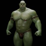 fangs green_body green_skin humanoid_pointy_ears male musclegut muscular muscular_humanoid muscular_male nipples not_furry pecs pointy_ears solo teeth voluox humanoid orc 1:1 3d_(artwork) digital_media_(artwork) hi_res