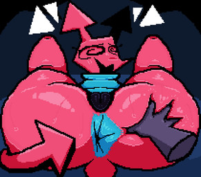 4_fingers ambiguous_gender anal anal_request anthro anus armless big_anus black_eyes blue_anus blue_clothing blue_topwear bodily_fluids bottomless bottomless_female butt butt_grab camel_toe clothed clothing disembodied_hand duo eyelashes female fingers genitals glistening glistening_anus glistening_butt glistening_genitalia glistening_vulva grey_hands hand_on_butt imminent_anal legs_up maebari open_mouth open_smile pink_body pink_butt pink_tail short_tail smile spiral spiral_eyes spread_butt spreading sweat sweaty_butt tail thick_thighs topwear vulva wide_hipped_female wide_hips eocvevo deltarune undertale_(series) darkner virovirokun 2025 aliasing binary_drawing digital_drawing_(artwork) digital_media_(artwork) hi_res shaded