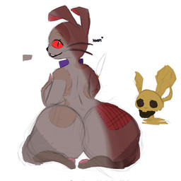 anthro big_butt breasts butt clothing duo female knife machine male male/female red_eyes nwopi five_nights_at_freddy's five_nights_at_freddy's:_security_breach five_nights_at_freddy's_3 scottgames steel_wool_studios springtrap_(fnaf) vanny_(fnaf) animatronic mammal robot 1:1 2022 digital_media_(artwork) hi_res watermark