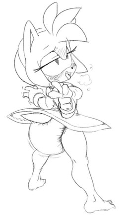 accessory anthro barefoot blush blushing_profusely bottomwear breasts breath clothed clothing clothing_lift diaper diaper_under_clothing diaper_under_dress dress eyelashes feces feet female gloves hair hair_accessory hairband half-closed_eyes handwear looking_pleasured motion_lines narrowed_eyes open_mouth pooping rear_view shaking side_boob skirt skirt_lift soiled_diaper soiling soiling_diaper solo standing tail tail_under_dress unclean_diaper upskirt used_diaper using_diaper wearing_diaper sophiepoof sega sonic_the_hedgehog_(series) amy_rose eulipotyphlan hedgehog mammal monochrome