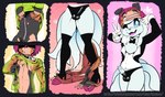 anthro clothing costume disguise female furry_wearing_fursuit fursuit genitals male penis skinsuit tight_clothing undressing zipper koabao nintendo pokemon billie_corneja alolan_form alolan_ninetales canid canine fox generation_7_pokemon mammal pokemon_(species) regional_form_(pokemon) suid suine absurd_res hi_res