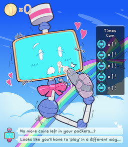 1_arm 4_fingers blue_blush blush blush_lines bodily_fluids bow_tie cum cum_from_penis cum_on_face dialogue disembodied_penis dripping drooling duo ellipsis erection exclamation_point eyelashes female female_focus fingers floating genital_fluids genitals glans glistening glistening_genitalia glistening_glans glistening_penis grey_glans grey_hands grey_penis grey_text handjob heart_symbol humanoid_genitalia humanoid_penis leaking_pussy_juice machine male male/female moan motion_lines not_furry number open_mouth penile penis pink_bow_tie pink_heart question_mark rectangular_speech_bubble saliva screen screen_face sex shaking solo_focus speech_bubble splurt text trembling vaginal_fluid_drip vaginal_fluids vulva white_eyelashes white_eyes white_mouth white_text white_text_outline critterscrawl nintendo monita_(nintendoland) monitor_head robot 2023 digital_media_(artwork) english_text hi_res