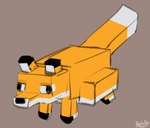 ambiguous_gender belly big_belly brown_background female feral pregnant pregnant_female pregnant_feral simple_background solo heliofox microsoft minecraft mojang xbox_game_studios canid canine fox fox_(minecraft) mammal digital_media_(artwork) meme