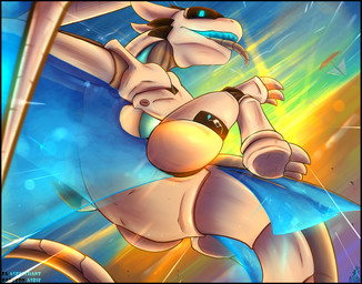 3_toes action_pose bodily_fluids claws detailed_background drooling feet feral flying looking_back machine male open_mouth pose saliva sea sky solo spread_wings sunset tail toes tongue tongue_out water wings asbiearts conditional_dnp mythology dragon mythological_creature mythological_scalie robot scalie synth_(vader-san) 2021 hi_res