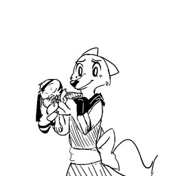 accessory anthro clothed clothing drunk duo female headband male necktie simple_background substance_intoxication white_background replytoanons disney zootopia jack_savage skye_(zootopia) arctic_fox canid canine fox lagomorph leporid mammal rabbit true_fox 1:1 2016 black_and_white monochrome