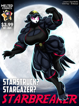 5_fingers anthro beanie big_breasts big_muscles black_body black_feathers black_hair breasts cleavage_cutout clothing cutout eyelashes feathers female fingers flying gloves hair handwear hat headgear headwear huge_breasts huge_muscles huge_thighs hyper hyper_muscles leotard looking_at_viewer muscular muscular_anthro muscular_arms muscular_female muscular_thighs non-mammal_breasts pink_sclera solo superhero text thick_thighs white_eyes agonwolfe mrmelted hellaverse helluva_boss octavia_(helluva_boss) avian bird demon owl owl_demon 2024 3:4 absurd_res artist_name cover cover_art cover_page dated digital_media_(artwork) english_text hi_res