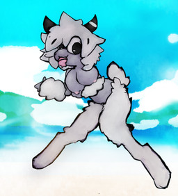 anthro beach biped breasts cloven_hooves exposed_breasts female female_anthro fur hair hooves looking_at_viewer nipples nude nude_anthro nude_female open_mouth solo standing teeth tongue white_body white_fur white_hair wool_(fur) kobythekobold mangkhut_(kobythekobold) bovid caprine mammal sheep 2026 digital_drawing_(artwork) digital_media_(artwork)