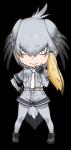 biped black_body black_feathers black_tail blonde_hair bottomwear breasts chibi clothed clothing feathered_wings feathers female fingerless_gloves footwear front_view fully_clothed gloves grey_body grey_clothing grey_feathers grey_hair grey_tail hair hand_on_hip handwear head_wings japanese legwear light_body light_skin multicolored_body multicolored_feathers multicolored_hair necktie shirt shoes shorts simple_background smile solo spread_legs spreading standing tail tail_feathers tan_body tan_skin thinking thoughtful_expression tights topwear transparent_background two_tone_body two_tone_feathers two_tone_hair two_tone_tail unusual_wing_placement wide_stance wings yellow_eyes unknown_artist kemono_friends shoebill_(kemono_friends) animal_humanoid avian avian_humanoid bird bird_humanoid humanoid pelecaniform pelecaniform_humanoid shoebill_humanoid alpha_channel digital_drawing_(artwork) digital_media_(artwork) full-length_portrait grey_theme official_art portrait