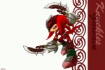 3:2 anthro armor biped clothing crooked_tail dual_wielding echidna footwear gauntlets gloves handwear holding_melee_weapon holding_object holding_sword holding_weapon knight knuckles_the_echidna male mammal maruringo melee_weapon monotreme red_body sega shoes sir_gawain_(sonic_and_the_black_knight) solo sonic_and_the_black_knight sonic_storybook_series sonic_the_hedgehog_(series) sword tail warrior weapon