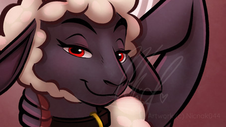 anthro female solo nicnak044 cult_of_the_lamb massive_monster_(studio) lamb_(cult_of_the_lamb) bovid caprine mammal sheep 16:9 2022 cropped preview widescreen