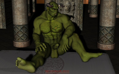 5_toes abs balls biceps big_muscles big_penis bodily_fluids erection feet foot_focus foreskin genital_fluids genitals green_body green_skin hairy hindpaw horn humanoid_feet humanoid_genitalia humanoid_penis humanoid_pointy_ears male muscular muscular_humanoid muscular_male nipples not_furry nude paws pecs penis plantigrade pointy_ears pose precum retracted_foreskin sitting solo tattoo toes darkviperbara humanoid orc 16:10 2011 3d_(artwork) digital_media_(artwork) widescreen