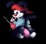 anthro big_butt big_penis bodily_fluids butt cum dildo genital_fluids genitals male penis sex_toy solo young fuzefurry animaniacs warner_brothers wakko_warner inkblot mammal absurd_res alpha_channel hi_res