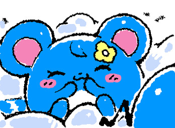 :3 ambiguous_feral ambiguous_gender biped bipedal_feral black_tail blue_body blue_ears blush blush_lines closed_smile eyelashes eyes_closed featureless_feet featureless_hands feet feral flower flower_on_head front_view mouth_closed multicolored_body pink_blush pink_inner_ear plant simple_background sititng sitting smile solo squigglevision tail tail_orb two_tone_body white_background white_body yellow_flower ligma_(artist) nintendo pokemon generation_2_pokemon mammal marill murid murine pokemon_(species) rodent waddling_head 2025 animated digital_media_(artwork) flat_colors low_res wigglypaint_(artwork)