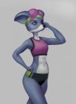 anthro behemon canid canine canis domestic_dog female hi_res mammal runner running solo