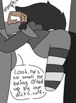 3:4 abdominal_bulge anal anal_penetration balls big_dom_small_sub big_penis black_body black_fur black_hair black_tail blush blush_lines bodily_fluids canid canine canis clothing comic digital_media_(artwork) dominant double_penetration english_text fem_(lewd_can) femboi_(lewd_can) forced fur genitals grey_body grey_clothing grey_fur group group_sex gynomorph gynomorph/male gynomorph_penetrating hair headgear headwear huge_penis hyper hyper_genitalia hyper_penis intersex intersex/male intersex_penetrating large_penetration leggings legwear lewd_can male male_penetrated mammal mask nightmare_(lewd_can) open_mouth paper_bag paper_bag_mask penetration penile penile_penetration penis rape ridiculous_fit sex simple_background size_difference tail tears text trio white_clothing wolf