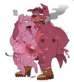 age_difference anal anal_penetration anthro anthro_on_anthro anthro_penetrated anthro_penetrating anthro_penetrating_anthro bodily_fluids body_hair boots boots_only chest_hair cigar clothing cum cum_drip dripping duo footwear footwear_only fur genital_fluids hairy half-closed_eyes internal kissing larger_male looking_pleasured male male/male male_penetrated male_penetrating male_penetrating_male mature_male mostly_nude narrowed_eyes nipples older_male overweight overweight_male penetration penile penile_penetration pink_body pink_fur saliva saliva_string sex shoes size_difference smaller_male smaller_penetrated smoking standing standing_sex sweat tongue tongue_out younger_male younger_penetrated tomnookusedjock canid canine canis domestic_dog mammal absurd_res hi_res grandchild_(lore) grandfather_(lore) grandfather_and_grandchild_(lore) grandparent_(lore) grandparent_and_grandchild_(lore) incest_(lore)