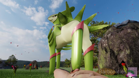 balls bestiality clothed clothing dominant dominant_female dominant_feral duo erection feet female feral feral_dominating_human first_person_view flower foot_fetish foot_focus foot_play footjob fur fur_tuft genitals grass green_body green_fur hoofjob hooves horn human_on_feral human_pov humanoid_genitalia humanoid_penis interspecies kerchief looking_at_viewer looking_back lying male male/female male_pov neckerchief neckwear nude on_back partially_clothed penile penis petals pink_body pink_fur plant red_eyes sex smile smiling_at_viewer smirk submissive submissive_human submissive_male submissive_pov tan_body tan_fur teats tuft wind barbonicles nintendo pokemon generation_5_pokemon human legendary_pokemon mammal pokemon_(species) virizion 16:9 3d_(artwork) 3d_animation animated digital_media_(artwork) hi_res no_sound short_playtime video widescreen