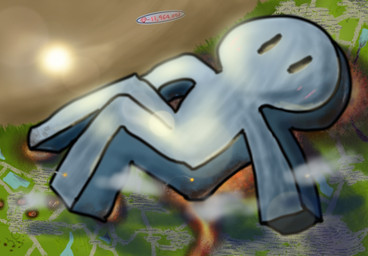 aircraft airplane ambiguous_gender city continent counter country crater crush death destruction earth feet growth lake lava loom looming lying macro male missiles planet road solo stare stomping sun sunrise sunset vehicle water humanoid detailed hi_res