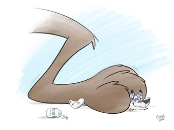 3_toes ambiguous_gender anthro black_nose brown_body brown_fur claws close-up closed_smile countershade_feet countershade_fur countershading dipstick_ears drugs duo ear_markings extreme_size_difference eyebrows faceless_ambiguous faceless_character fangs feet foot_fetish foot_focus foot_shot fur grey_body grey_fur implied_growth implied_transformation knee_tuft larger_ambiguous leg_tuft looking_up male male_anthro mouth_closed multicolored_body multicolored_ears multicolored_fur narrowed_eyes pawpads pill_bottle pills pink_pawpads plantigrade simple_background size_difference smaller_anthro smaller_male smile teeth toe_claws toe_tuft toes toony tuft underfoot whisker_spots white_body white_claws white_countershading white_eyebrows white_fur white_toe_claws cooner acme looney_tunes warner_brothers teaselbone_(character) wile_e._coyote canid canine canis coyote mammal wolf 2025 colored digital_drawing_(artwork) digital_media_(artwork) hi_res signature male_(lore)