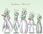 5:4 big_breasts bold_gardevoir_(limebreaker) breast_size_difference breasts brown_eyes cleavage clothed clothing docile_gardevoir_(limebreaker) english_text eyelashes fan_character featureless_breasts featureless_crotch female gardevoir generation_3_pokemon group hair hi_res impish_gardevoir_(limebreaker) larger_female lax_gardevoir_(limebreaker) limebreaker looking_at_viewer nintendo not_furry partially_clothed pokemon pokemon_(species) relaxed_gardevoir_(limebreaker) size_difference smaller_female text wide_hips