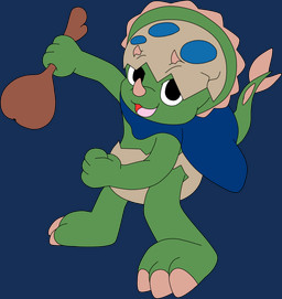 3_horns 3_toes 4_fingers abdl animal_feet anthro arm_outstretched baby_rattle barefoot black_eyes blue_cape blue_clothing blue_spots bone_frill brown_claws brown_diaper brown_helmet brown_horn brown_spikes brown_spines brown_toe_claws cape claws clean_diaper clothed clothing confident confident_anthro determined diaper dinosaur_tail eggshell eggshell_clothing eggshell_diaper eggshell_helmet eyebrow_through_helmet eyebrows facial_horn feet fighting_pose fingers fist frill_(anatomy) frill_spines green_arms green_body green_chest green_face green_feet green_frill green_hands green_legs green_scales green_snout green_tail green_torso head_crest head_frill head_horn headgear headwear heroic heroic_pose holding_object holding_weapon horn horn_through_clothing horn_through_headwear humanoid_hands magic magic_weapon multi_horn multicolored_body multicolored_clothing multicolored_headwear multicolored_helmet multicolored_tail nose_horn open_mouth open_smile pantsless pantsless_anthro pantsless_nonbinary pose raised_tail rattle reptile_tail scales shirtless shirtless_anthro shirtless_nonbinary simple_background smile solo spiked_tail spikes spikes_(anatomy) spines spots superhero superhero_costume tail thagomizer toe_claws toes tongue transparent_background weapon wearing_diaper wood wooden_weapons agumonofalchemy rewind_(billie_taylor) ceratopsian ceratopsid chasmosaurine dinosaur marginocephalian ornithischian prehistoric_species reptile scalie triceratops alpha_channel digital_drawing_(artwork) digital_media_(artwork) full-length_portrait hi_res portrait nonbinary_(lore)