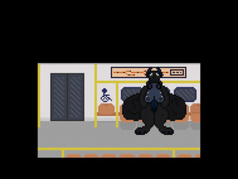 anthro balls big_balls big_breasts black_body blue_body blue_fur blue_horn blue_nipples breasts cock_vore dialogue_box digestion_implied digestion_noises electronics fatal_vore fur genitals green_eyes gynomorph headphones headphones_around_neck homophobic_slur horn huge_balls hyper hyper_balls hyper_genitalia imminent_death intersex nipples open_mouth orange_chair penile penis public_transportation solo text text_box thick_thighs train vehicle vein veiny_balls vore window yawn saucy_sam electronic_arts mbta mythology plants_vs._zombies popcap_games dragon mythological_creature mythological_scalie scalie 2026 4:3 animated digital_media_(artwork) english_text long_playtime pixel_(artwork) pixel_animation sound video