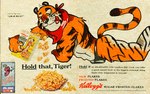 anthro biped bulge cereal_mascot clothed clothing male male_anthro mascot muscular muscular_anthro muscular_male partially_clothed pose poster poster_template side_view smug solo text tongue tongue_out vintage ajicitoart frosted_flakes kellogg's tony_the_tiger felid mammal pantherine tiger 16:10 english_text widescreen