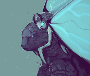 female male zombiecentipede godzilla_(series) monsterverse mothra_(series) toho godzilla mothra arthropod insect lepidopteran monster moth hi_res tagme