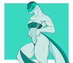 anthro breasts cleavage clothed clothing female green_body green_scales one-piece_swimsuit scales solo swimwear thick_thighs translucent translucent_clothing translucent_swimwear under_boob f_draws cross_country_detours gris_swimsuit looney_tunes meme_clothing merrie_melodies tex_avery warner_brothers rita_skopt lizard reptile scalie 2022 hi_res meme