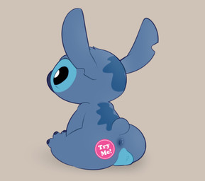 anus back_markings backsack balls black_eyes blue_body blue_fur blue_nose butt fur genitals grey_background head_markings male markings notched_ear occipital_markings short_tail simple_background sitting solo sticker sticker_on_butt tail yourownsnack disney lilo_and_stitch stitch_(lilo_and_stitch) alien experiment_(lilo_and_stitch) 2025 digital_media_(artwork) hi_res