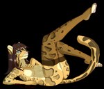 alpha_channel anthro breasts clothing felid female hair legwear leopard mammal nolyk pantherine solo stockings