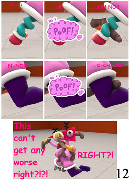 anal anal_penetration big_breasts big_butt big_eyes black_eyes boots breasts brown_penis butt claws clothing confusion disembodied_penis female footwear for_a_head genitals gloves handwear head_penetration laboratory legwear looking_at_viewer looking_worried male male/female masturbation multi_genitalia multi_penis natural_breasts onomatopoeia penetration penis penis_on_armpit penis_on_breast penis_on_ears penis_on_leg pink_body purple_clothing purple_legwear purple_stockings red_claws scared scared_eyes shoes simple_background solo sound_effects stockings text thick_thighs translucent_arms translucent_legs triangle_head vaginal vaginal_penetration white_background wide_hips yellow_clothing yellow_eyes yellow_gloves yellow_handwear 5naptrap glitch_productions the_amazing_digital_circus valve valve_corporation zooble_(tadc) animate_inanimate humanoid living_toy object_head 3d_(artwork) absurd_res comic comic_sans digital_media_(artwork) hi_res source_filmmaker_(artwork)