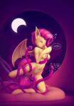 anthro bodily_fluids breasts consentacles cum female genital_fluids genitals kissing moon nipples pillow prodding pussy solo tentacles window wrapping mikapoofs friendship_is_magic hasbro my_little_pony flutterbat_(mlp) fluttershy_(mlp) bat_pony equid hybrid mammal hi_res story story_in_description