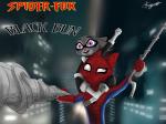 anthro city clothed clothing duo female fur male knoton13 disney marvel spider-man_(series) zootopia judy_hopps nick_wilde canid canine fox lagomorph leporid mammal rabbit red_fox true_fox 2018 4:3 hi_res