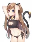 black_body black_bra black_clothing black_fur black_panties black_underwear blue_eyes blush bra breasts brown_hair camel_toe cat_ear_panties cat_keyhole_bra cat_lingerie cleavage cleavage_cutout clothed clothing cutout female frilly frilly_bra frilly_clothing frilly_underwear fur hair heterochromia keyhole_bra keyhole_clothing keyhole_underwear leaning leaning_forward lingerie looking_at_viewer navel panties pink_eyes side-tie_panties simple_background solo training_bra underwear underwear_only white_background 3.14_(pixiv) girls_frontline gr_mk23_(girls_frontline) animal_humanoid cat_humanoid felid felid_humanoid feline feline_humanoid humanoid mammal mammal_humanoid 2017 hi_res