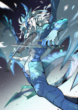 2_horns 5_fingers anthro back_wings blue_body blue_claws blue_horn blue_membrane blue_scales blue_spikes bowed_string_instrument claws countershade_face countershade_scales countershade_tail countershade_torso countershading eye_markings eyes_closed facial_spikes finger_claws fingers front_view gradient_background hair head_horn holding_musical_instrument holding_object holding_violin holding_violin_bow horn male markings membrane_(anatomy) membranous_wings motion_lines multicolored_body multicolored_scales musical_instrument nude nude_anthro nude_male overbite playing_music playing_violin scales simple_background snout solo spikes spikes_(anatomy) spread_wings string_instrument tail teal_body teal_scales torso_markings violin white_body white_countershading white_hair white_scales wing_claws wings yellow_markings chiayeeee european_mythology mythology dragon mythological_creature mythological_scalie scalie western_dragon winged_dragon 2025 digital_drawing_(artwork) digital_media_(artwork) hi_res portrait signature three-quarter_portrait