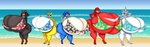 anthro big_breasts bikini breasts clothing crossgender female female/female floral_bikini group huge_breasts hyper hyper_breasts island resort swimwear two-piece_swimsuit therealfalconpawnch7 sega sonic_the_hedgehog_(series) knuckles_the_echidna miles_prower shadow_the_hedgehog silver_the_hedgehog sonic_the_hedgehog canid canine echidna eulipotyphlan fox hedgehog mammal monotreme absurd_res hi_res