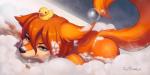 2:1 amarihel anthro bath bathing bathroom blue_eyes bubble butt canid canine detailed_background digital_media_(artwork) female female_anthro foam fox fur hair hi_res mammal nude orange_body orange_fur orange_hair partially_submerged rubber_duck rubber_duck_on_head smile solo source_request steam tfs_amarihel_(character) toy water wet