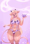 belly big_breasts blonde_hair breasts female hair milk solo standing thick_thighs panika bovid bovine cattle mammal 2023 artist_name hi_res sketch