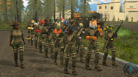 5_fingers anthro army army_clothing army_hat army_outfit army_uniform black_body black_fur blue_body blue_feathers brown_body brown_fur building car clothed clothed_anthro clothed_female clothed_male clothing crown drill_sergeant feathers female fingers forest fur grass green_body green_scales green_skin grey_body grey_fur group gun headgear horn humanoid_hands male marching military military_base military_clothing military_hat military_jacket military_pants military_uniform military_vehicle orange_body orange_fur plant ranged_weapon red_body red_scales red_skin rifle scales soldier tree truck uniform vehicle warrior weapon white_body white_fur yellow_body yellow_sclera yellow_skin xpasha122x petruz_(modeler) mythology bear_(petruz) bird_(petruz) cat_(petruz) cattle_(petruz) chicken_(petruz) cobra_(petruz) dobermann_(petruz) dragon_(petruz) fox_(petruz) lizard_(petruz) rabbit_(petruz) rat_(petruz) shark_(petruz) snake_(petruz) tiger_(petruz) wolf_(petruz) avian bird bovid bovine canid canine canis cattle chicken domestic_cat domestic_dog dragon felid feline felis fish galliform hybrid lagomorph leporid lizard mammal marine mythological_creature mythological_scalie pantherine phasianid rabbit reptile scalie shark snake tiger wolf wolfdog 16:9 3d_(artwork) 4k absurd_res digital_media_(artwork) hi_res source_filmmaker_(artwork) widescreen