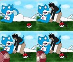 anthro duo female lying_on_ground male male/female nozomiheku on_ground penetration thin_calves thin_legs thin_thighs haydendjredskin the_nozomi_heku nintendo pokemon gardiehayden gardevoir generation_3_pokemon humanoid pokemon_(species) hi_res